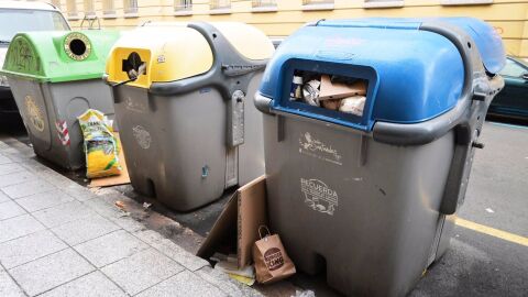 Contenedores de basura en Santander