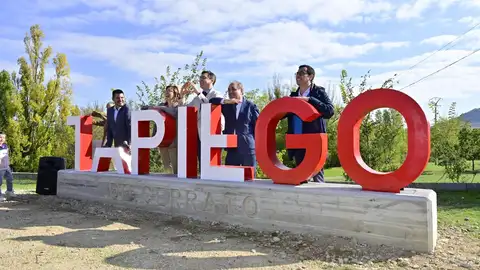 Tariego estrena un rótulo para que interactúen los visitantes .