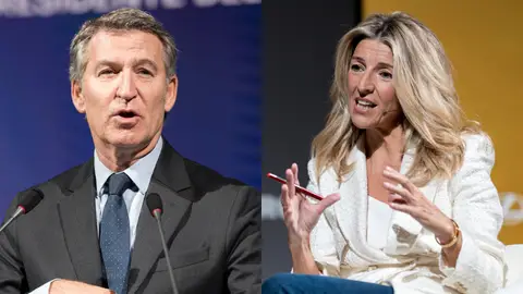 El presidente del PP, Alberto Núñez Feijóo, y la exlíder de Sumar, Yolanda Díaz. El presidente del PP, Alberto Núñez Feijóo, y la exlíder de Sumar, Yolanda Díaz.