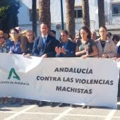 Concentración en La Mojonera (Almería) en recuerdo Hafsa, la última víctima mortal de la violencia de género.