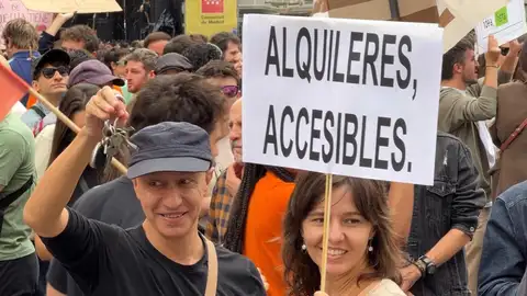 Imatge d'una de les protestes per demanar la regulació dels lloguers Imatge d'una de les protestes per demanar la regulació dels lloguers