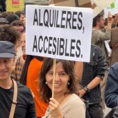 Imatge d'una de les protestes per demanar la regulació dels lloguers