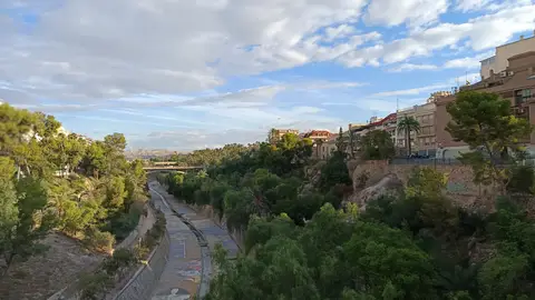 Ladera del río Vinalopó en Elche.