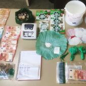 Material incautado por la Guardia Civil de Níjar. 