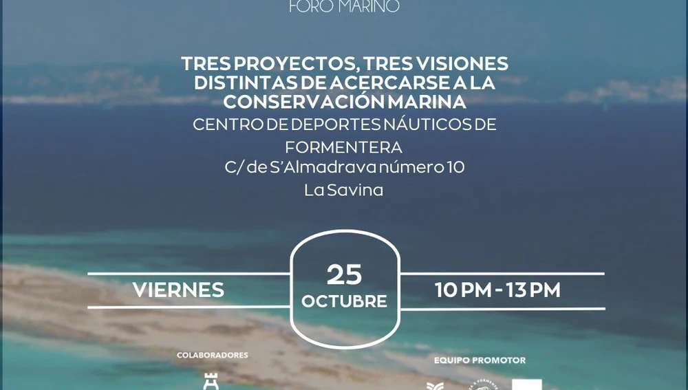 El Foro Marino presentará tres interesantes proyectos este viernes 25 de octubre El Foro Marino presentará tres interesantes proyectos este viernes 25 de octubre