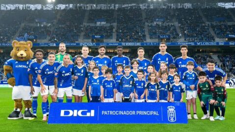 23-10-2014 Alineaci&oacute;n del Oviedo ante el Mirand&eacute;s