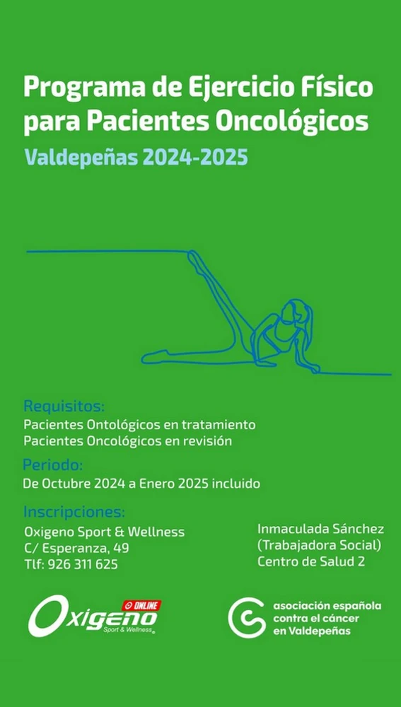Programa de Ejercicio Físico para pacientes Oncológicos Programa de Ejercicio Físico para pacientes Oncológicos