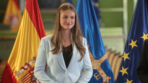 La princesa Leonor en la entrega de la Medalla de Asturias