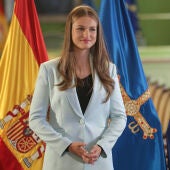 La princesa Leonor en la entrega de la Medalla de Asturias