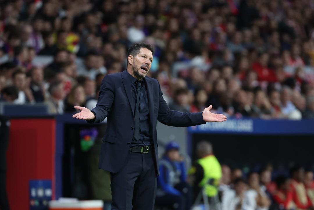 Simeone: "No hay nada en el penalti; ojalá lo hubiera" Simeone: "No hay nada en el penalti; ojalá lo hubiera"