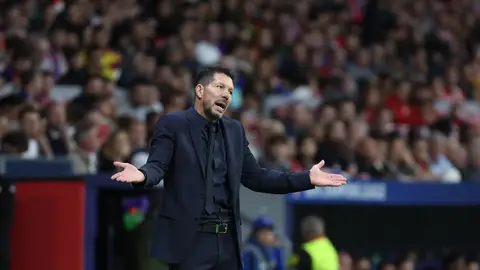 Simeone: "No hay nada en el penalti; ojalá lo hubiera" Simeone: "No hay nada en el penalti; ojalá lo hubiera"