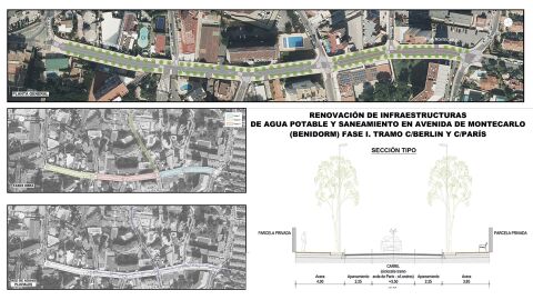 Nuevo cap&iacute;tulo sobre las obras inacabadas de la avenida Montecarlo de Benidorm: ahora las har&aacute; Hidraqua de urgencia