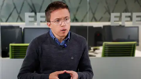 Íñigo Errejón, durante una entrevista. Íñigo Errejón, durante una entrevista.