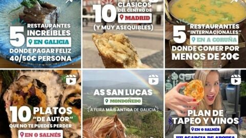 Saray Rodr&iacute;guez, una apasionada de la gastronom&iacute;a que comparte sus recomendaciones en Instagram a trav&eacute;s del perfil: &ldquo;Sen Paraxe&rdquo;