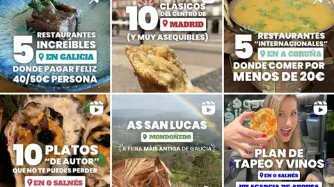 Saray Rodríguez, una apasionada de la gastronomía que comparte sus recomendaciones en Instagram a través del perfil: “Sen Paraxe” Gente Viajera de Galicia