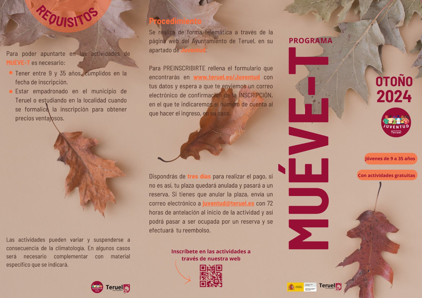 Teruel encara el otoño con numerosas actividades para los jóvenes Teruel encara el otoño con numerosas actividades para los jóvenes