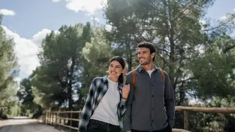 El Camino de Levante Pareja haciendo el Camino de Levante