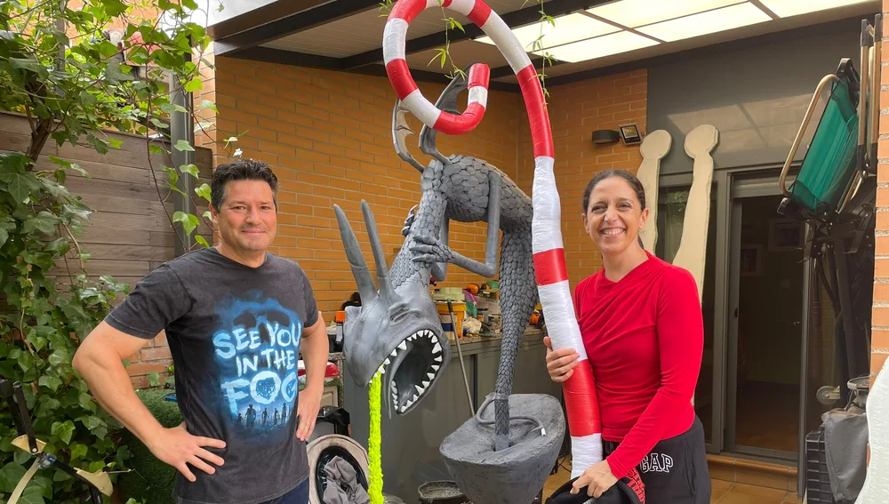 Un matrimonio con su decoración de Halloween en Paracuellos del Jarama Un matrimonio con su decoración de Halloween en Paracuellos del Jarama