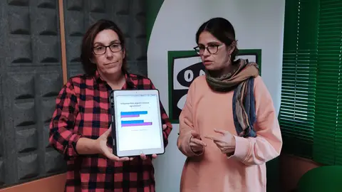 A concelleira de Igualdade, , Anabel Gulías con Eva Mejuto Máis de Un Pontevedra