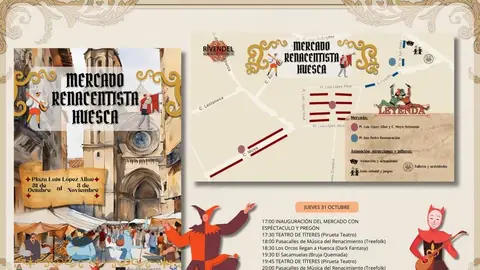 El sorteo de oficios y un mercado renacentista animarán Huesca este puente El sorteo de oficios y un mercado renacentista animarán Huesca este puente