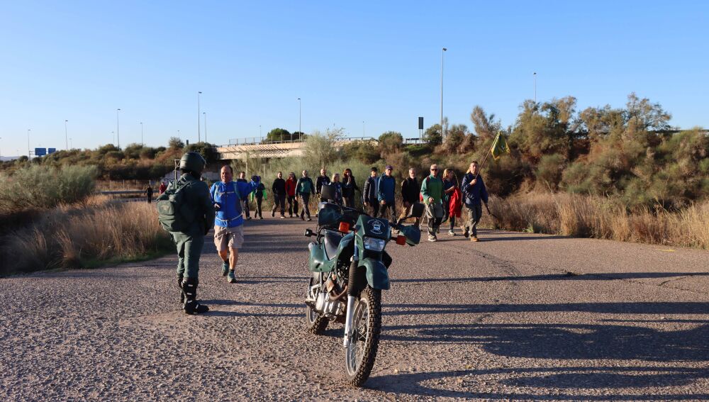 La Guardia Civil acompaña a los peregrinos del Camino Mozárabe
