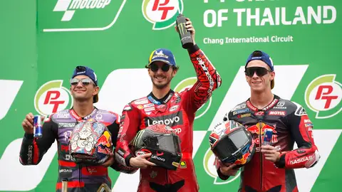 Bagnaia gana en Tailandia y se acerca a Jorge Martín Bagnaia gana en Tailandia y se acerca a Jorge Martín