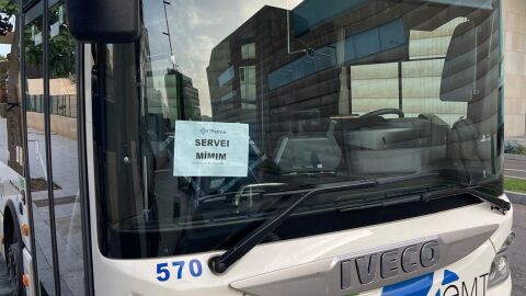 Este es el balance de la huelga del transporte de viajeros por carretera en Baleares. 