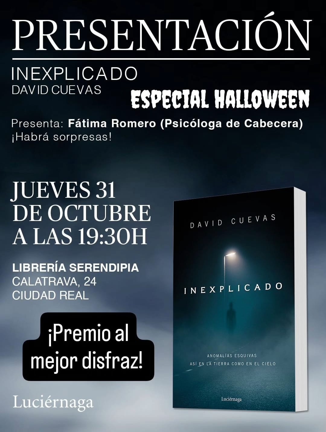 David Cuevas presenta en Serendipia 'Inexplicado' David Cuevas presenta en Serendipia 'Inexplicado'