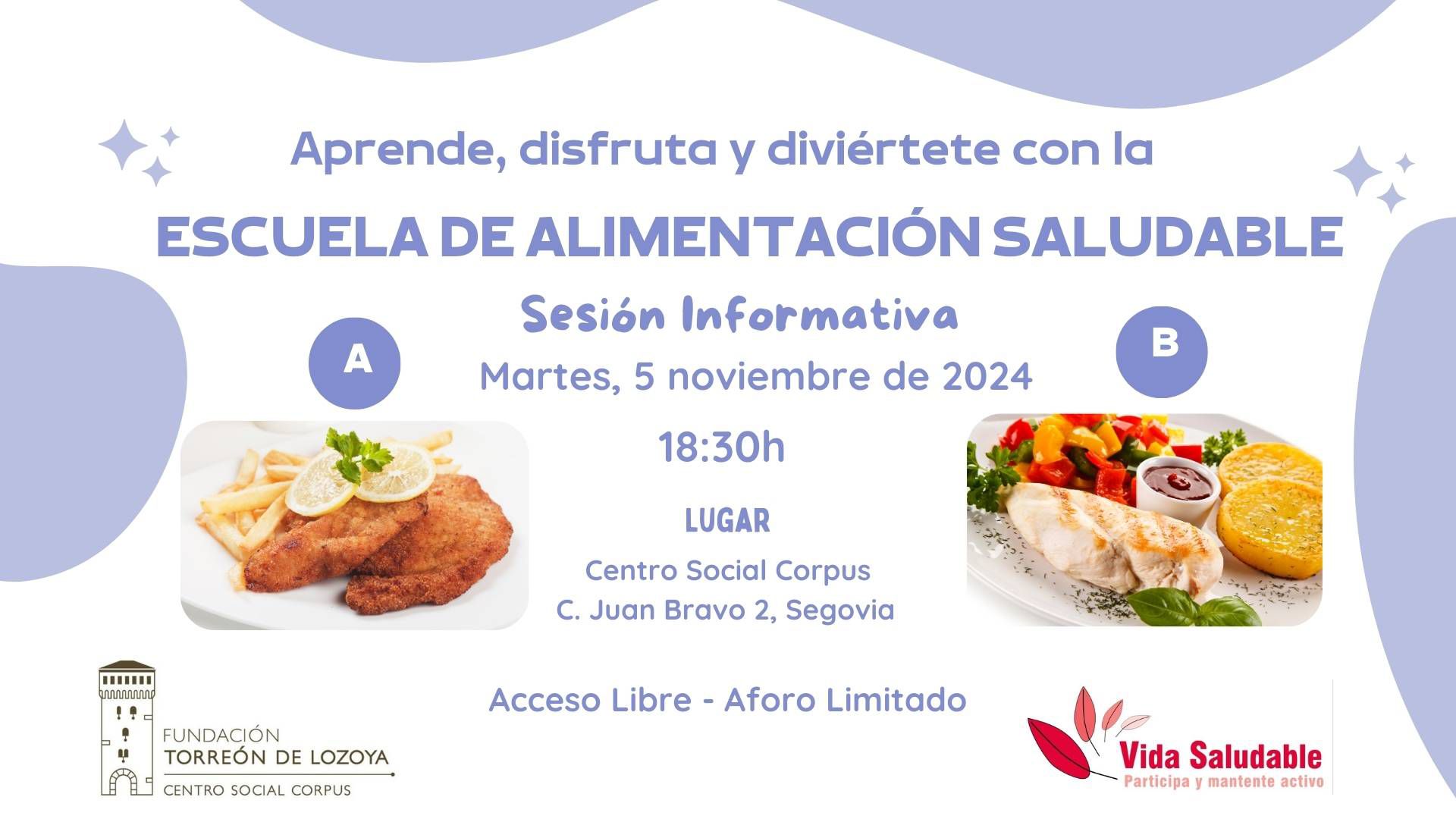 Jornada de promoción de la alimentación saludable en la Fundación Torreón de Lozoya Jornada de promoción de la alimentación saludable en la Fundación Torreón de Lozoya
