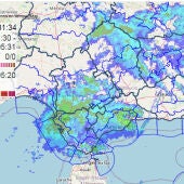 Mapa lluvias Andalucía