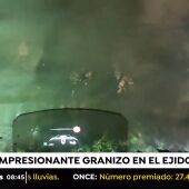 El temporal se ceba con el El Ejido, una fuerte granizada provoca graves destrozos 