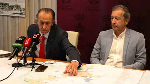 José María Román y Rodolfo Pérez en rueda de prensa José María Román y Rodolfo Pérez en rueda de prensa