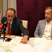José María Román y Rodolfo Pérez en rueda de prensa José María Román y Rodolfo Pérez en rueda de prensa