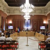 Imagen de archivo del pleno del Ayuntamiento de Sevilla.