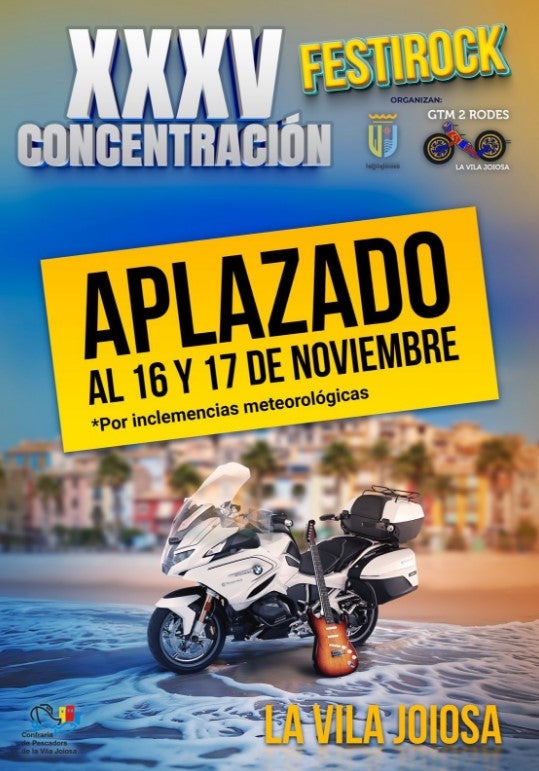 Aplazada la XXXV Concentración del Festirock la Vila, organizado por el GTM 2Rodes Aplazada la XXXV Concentración del Festirock la Vila, organizado por el GTM 2Rodes