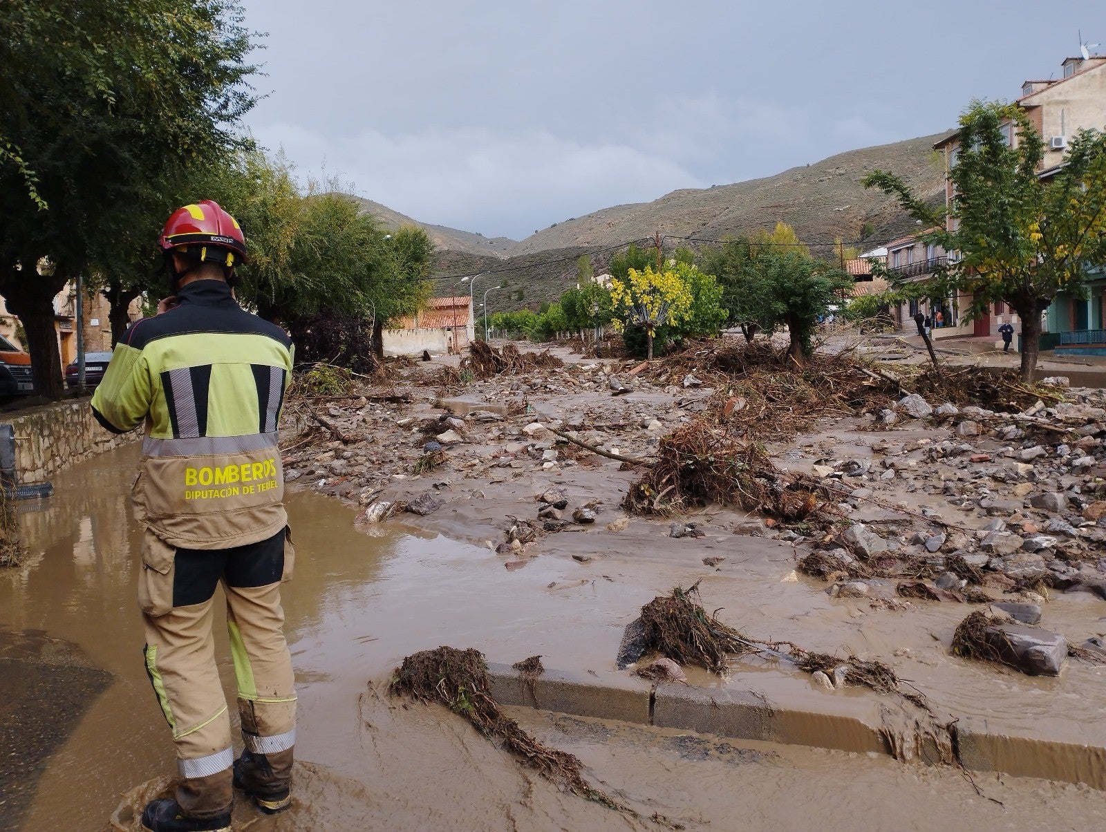 La dana deja numerosas incidencias en Teruel La dana deja numerosas incidencias en Teruel