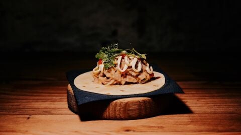 taco de salpic&oacute;n de morro de cerdo