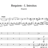 Partitura del requiem de Mozart Partitura del requiem de Mozart