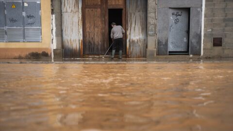 Temporal de lluvias en la comarca de la Ribera en la provincia de Valencia.