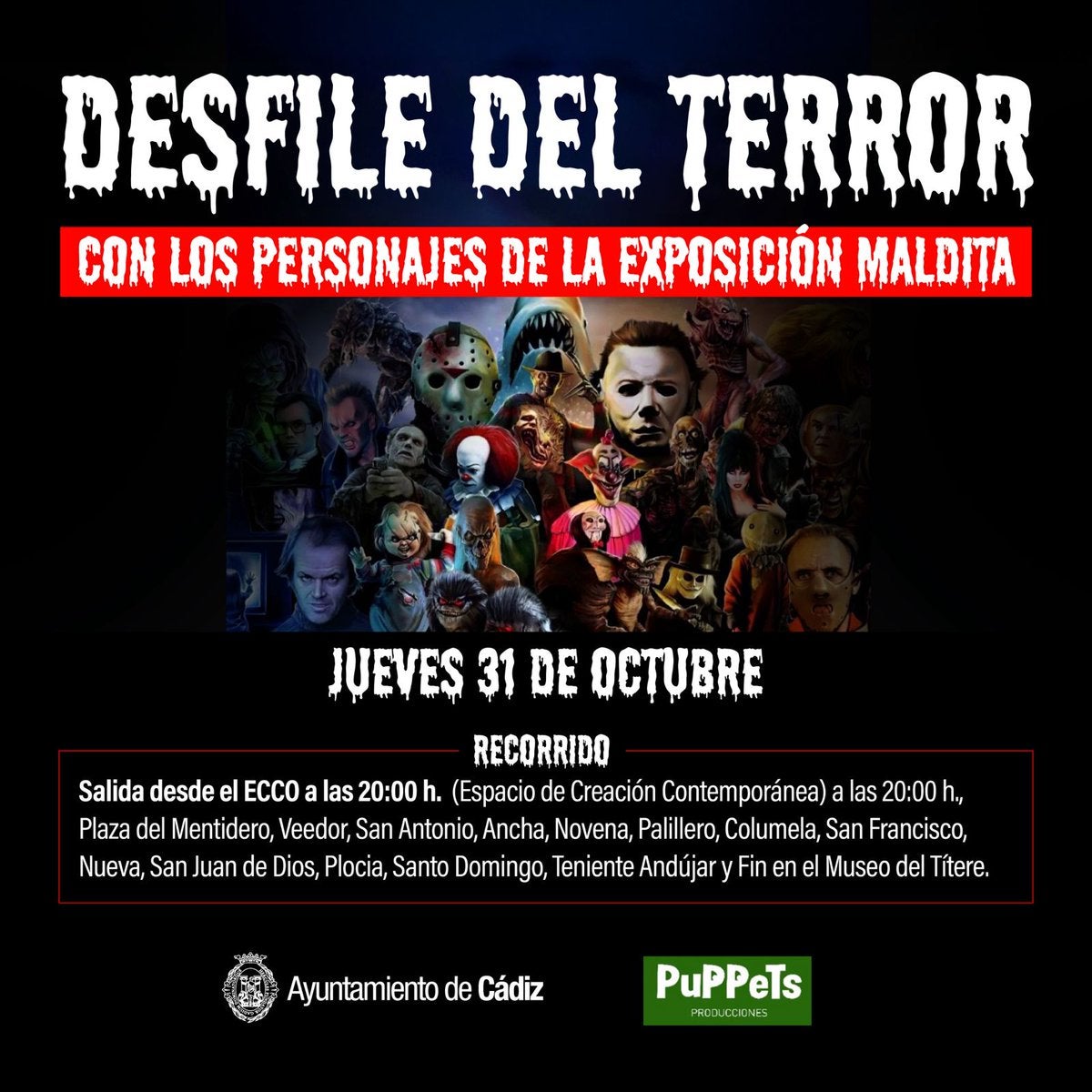 Cambios en la programación de Halloween con motivo de las condiciones meteorológicas Cambios en la programación de Halloween con motivo de las condiciones meteorológicas