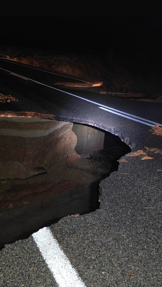 Estado de la carretera autonómica en Landete Estado de la carretera autonómica en Landete
