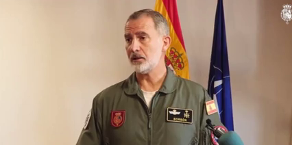 Felipe VI transmite su pésame a las víctimas por la DANA y pide "dejar trabajar" a las autoridades para ayudar a los afectados Felipe VI transmite su pésame a las víctimas por la DANA y pide "dejar trabajar" a las autoridades para ayudar a los afectados