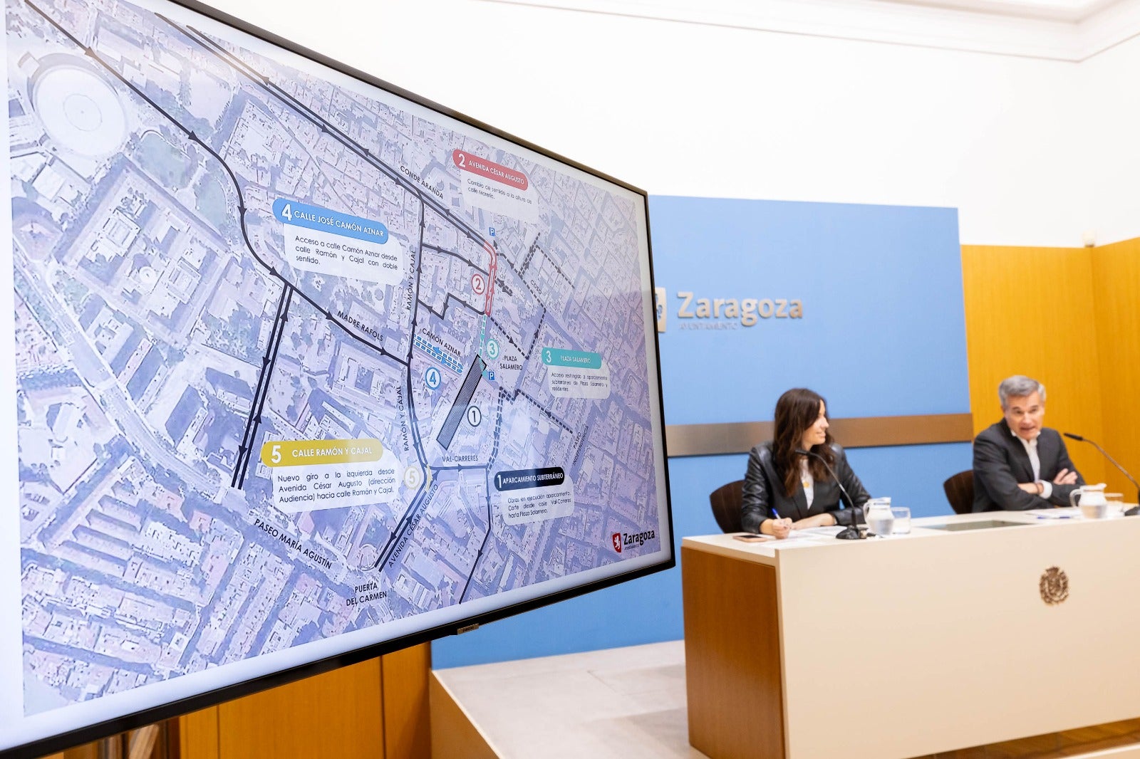 Las obras de Cesaraugusto condicionarán el tráfico en el centro de Zaragoza durante 10 meses Las obras de Cesaraugusto condicionarán el tráfico en el centro de Zaragoza durante 10 meses