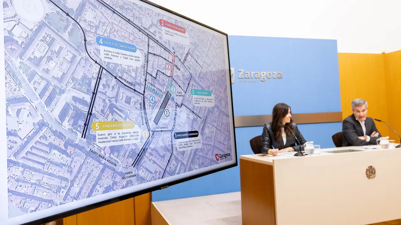 Los consejeros de Urbanismo y Movilidad han presentado el plan para Cesaraugusto Los consejeros de Urbanismo y Movilidad han presentado el plan para Cesaraugusto