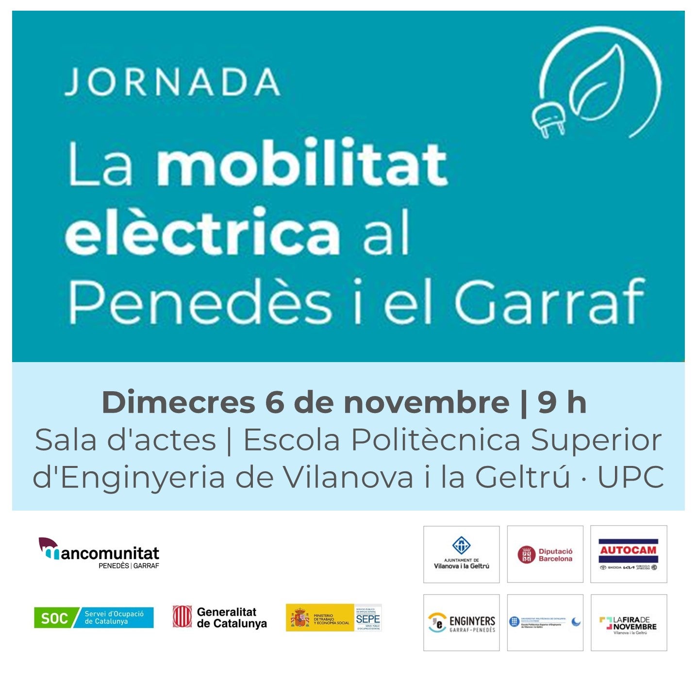 La Mancomunitat Penedès-Garraf porta a debat la mobilitat elèctrica al territori La Mancomunitat Penedès-Garraf porta a debat la mobilitat elèctrica al territori