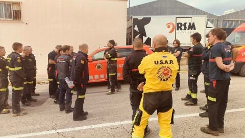 USAR13, de Marina Baixa, desplazados a Valencia