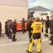 USAR13, de Marina Baixa, desplazados a Valencia