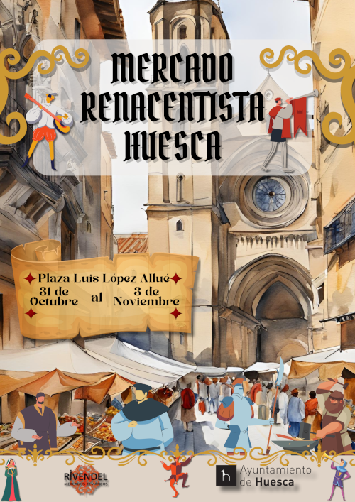 Un mercado renacentista y la "insaculación" de Huesca en el puente de Todos los Santos Un mercado renacentista y la "insaculación" de Huesca en el puente de Todos los Santos