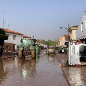 Utiel, lleno de lodo esta semana tras las inundaciones