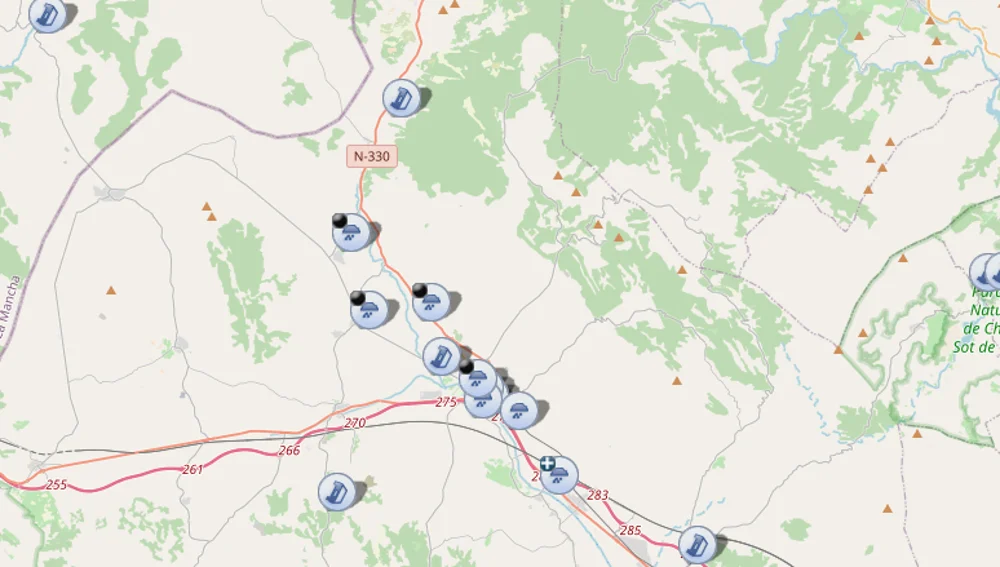 Estado del tráfico a las 10.30 horas de este jueves Estado del tráfico a las 10.30 horas de este jueves